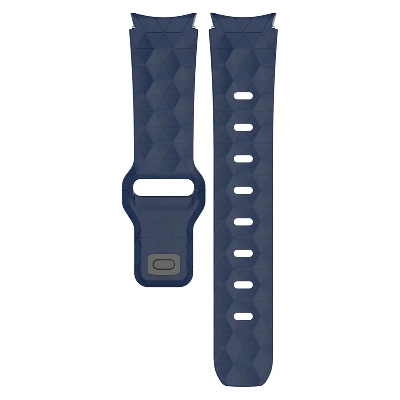 For Samsung Galaxy Watch FE / 7 / 6 / 5 / 4 Watch Band Football Pattern Replacement Silicone Strap - Midnight Blue