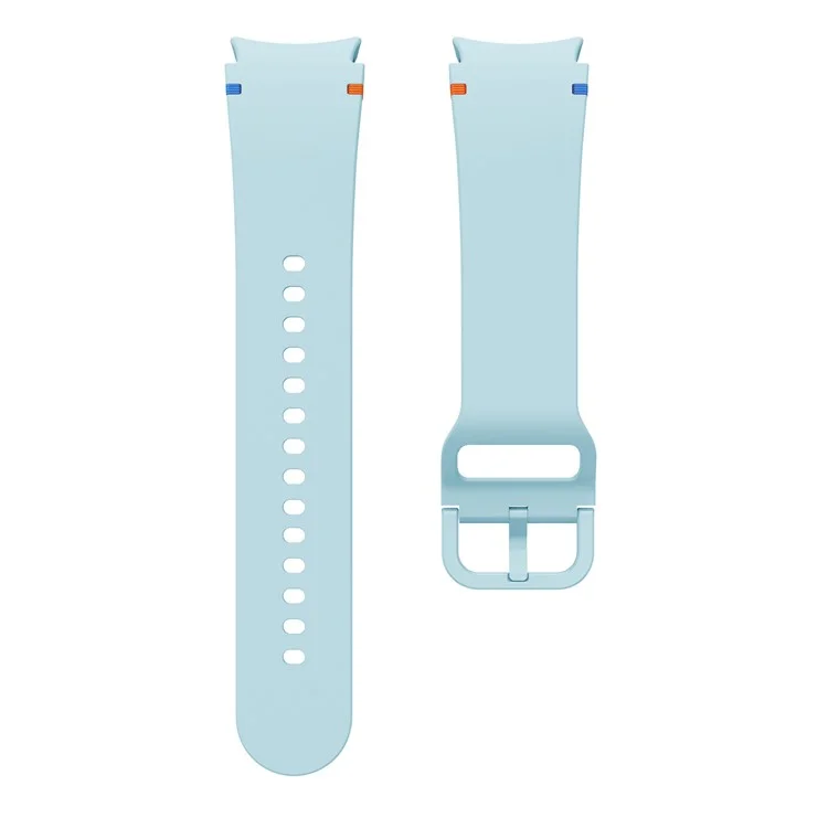 Per Samsung Galaxy Watch FE / 7 / 6 / 5 / 4 Stitching Line Decor Watch Band Replacement Silicone Strap - Baby Blue