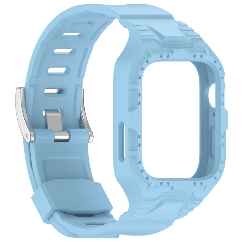For Huawei Watch Fit 3 Watch Strap Integrated TPU Wrist Band with Case - Sky Blue