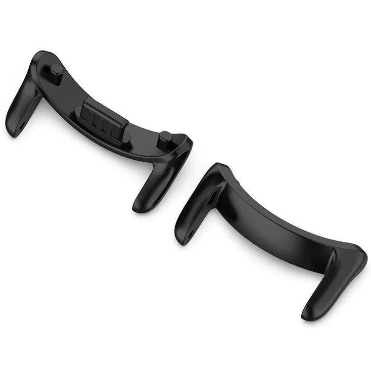 1 Pair for Xiaomi Smart Band 9 / 9 NFC / 8 / 8 NFC Watch Strap Connector 14mm Stainless Steel Adapter - Black