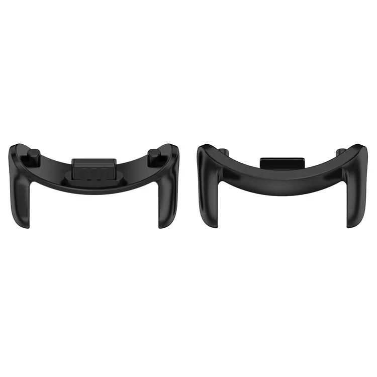 1 Pair for Xiaomi Smart Band 9 / 9 NFC / 8 / 8 NFC Watch Strap Connector 14mm Stainless Steel Adapter - Black