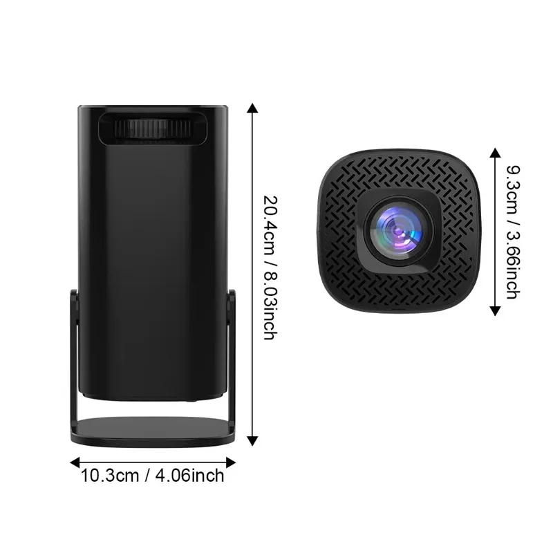 Mini Proyector P30 Android 11 WiFi 6 4K 1080P Bluetooth 5.0 Cine en Casa - Negro / Enchufe Europeo