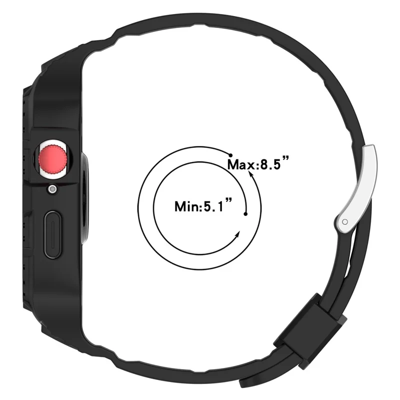 For Huawei Watch Fit 3 Silicone Band Wrist Strap with Watch Case - Midnight Green