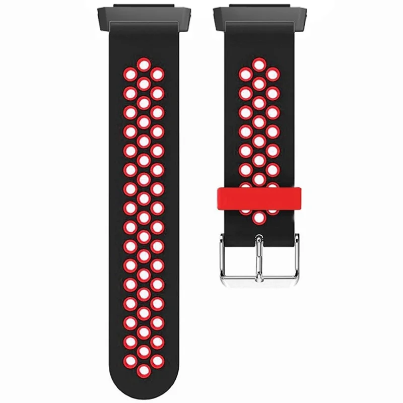 For Xiaomi Watch H1 Soft Silicone Adjustable Watch Strap Breathable Watchband - Black+Red