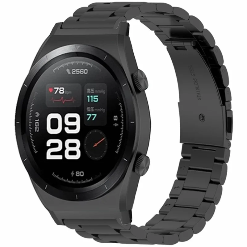 For Xiaomi Watch H1 Solid Stainless Steel Watch Strap Replacement Band - Black