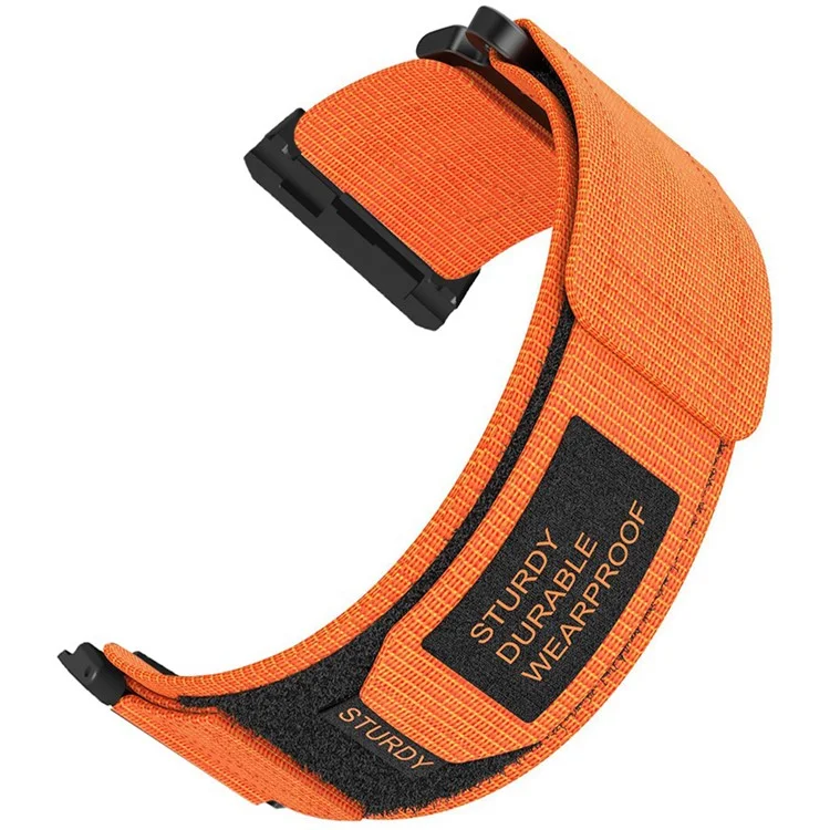 Для Xiaomi Watch H1 Outdoor Climbing Watch Strap Magic Tape Breathable Nylon Band - Orange