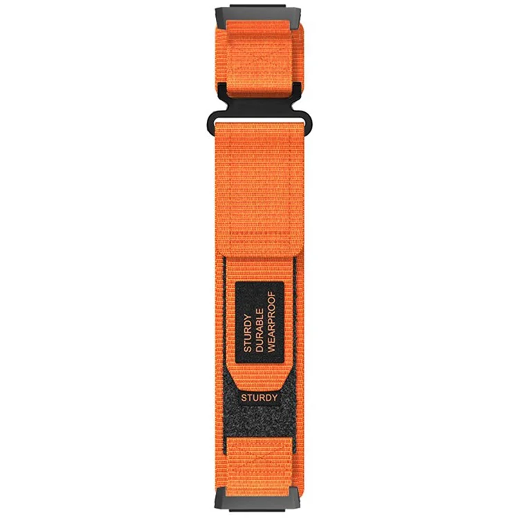 Для Xiaomi Watch H1 Outdoor Climbing Watch Strap Magic Tape Breathable Nylon Band - Orange