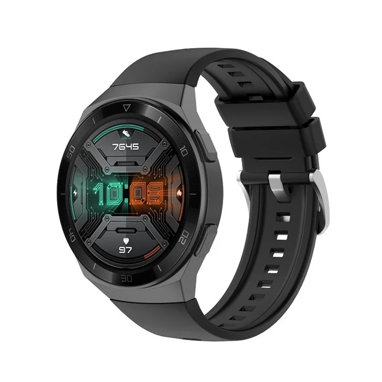 Para Huawei Watch GT 2e Alta Qualidade Pulseira de Relógio de Silicone - Preto