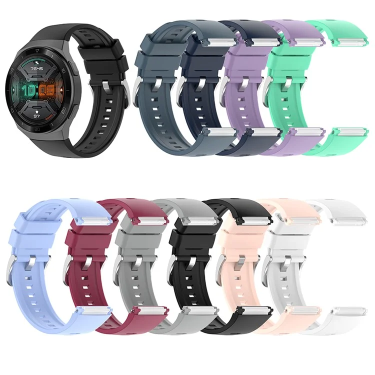 Para Huawei Watch GT 2e Alta Qualidade Pulseira de Relógio de Silicone - Preto