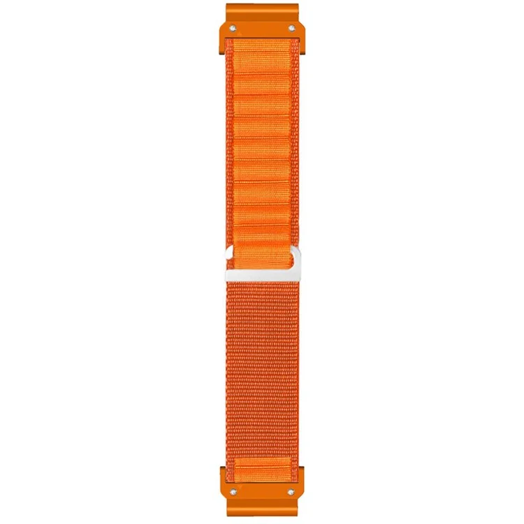 For Garmin Fenix 7X Pro / 7X Watch Band 26mm Quick Release C Buckle Nylon Watch Strap - Orange