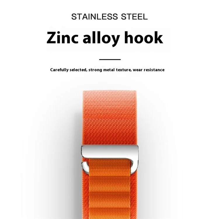 For Garmin Fenix 7X Pro / 7X Watch Band 26mm Quick Release C Buckle Nylon Watch Strap - Orange