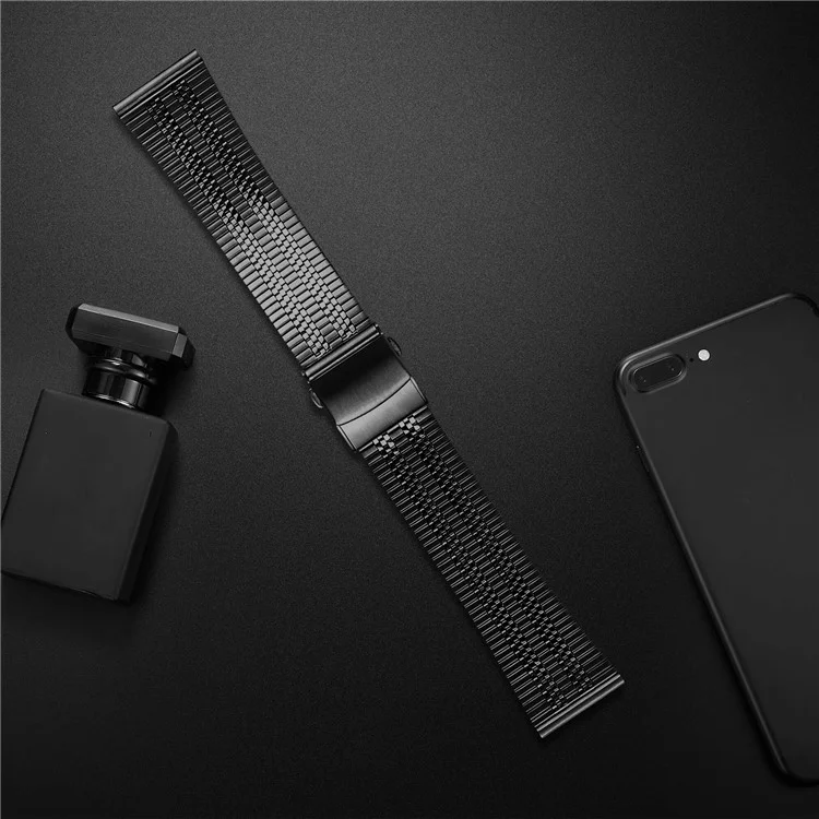 For Fossil Gen 5 Garrett Watch Band Stainless Steel Strap Bracelet Replacement - Black