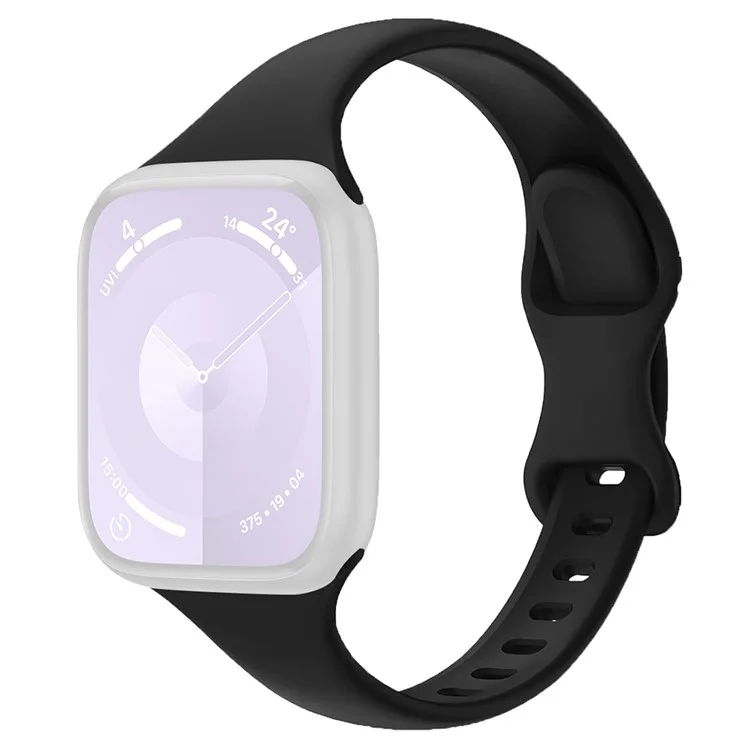 Für Apple Watch Series 10 42mm / 9 8 7 41mm / SE (2023) SE (2022) SE 6 5 4 40mm / 3 2 1 38mm Uhrenarmband Silikonarmband - Schwarz