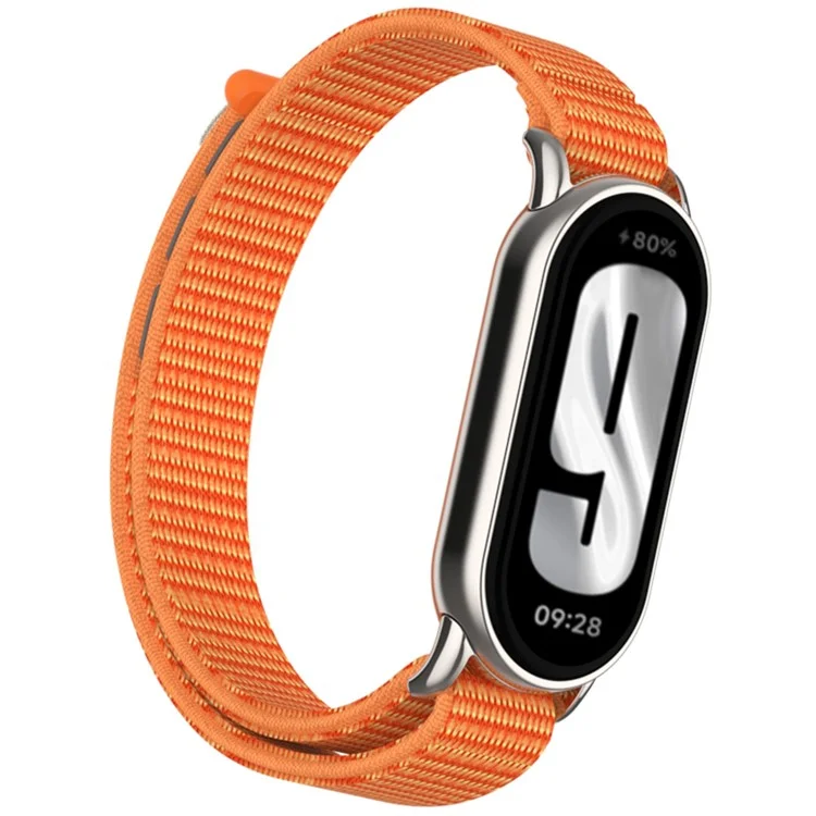 Para Xiaomi Mi Band 9 / Smart Band 8 Correa de reloj Strap Nylon Loop Ajustable - Naranja