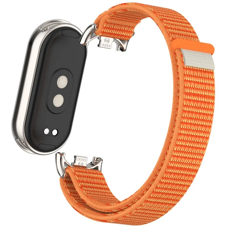 Para Xiaomi Mi Band 9 / Smart Band 8 Correa de reloj Strap Nylon Loop Ajustable - Naranja