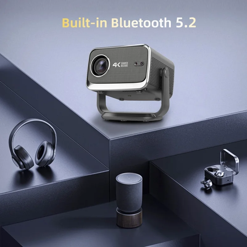 P20 Pro HD 1080P Android 13 WiFi6 مشغل بلوتوث، جهاز عرض مع حامل، تركيز تلقائي، نظم منزلية 4K، 2+16 جيجابايت - قابس أمريكي