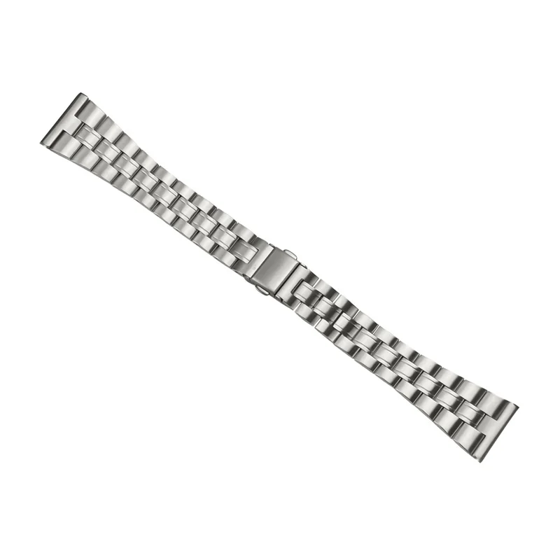 For TicWatch GTX Smartwatch Strap Three-Bead Stainless Steel Wrist Band - Titanium