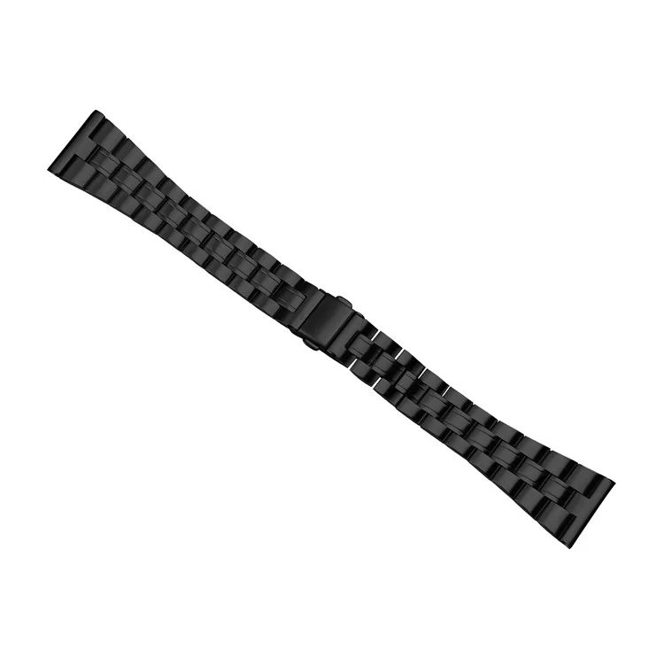 For Fossil Gen 5 Carlyle Stainless Steel Replacement Band Lines Design Watch Strap - Black