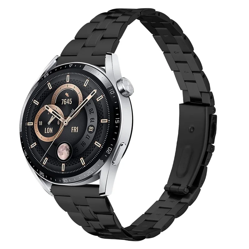Для Samsung Galaxy Watch3 45мм с корпусом из нержавеющей стали Ремешок для часов Ultra Thin Wrist Strap - Черный