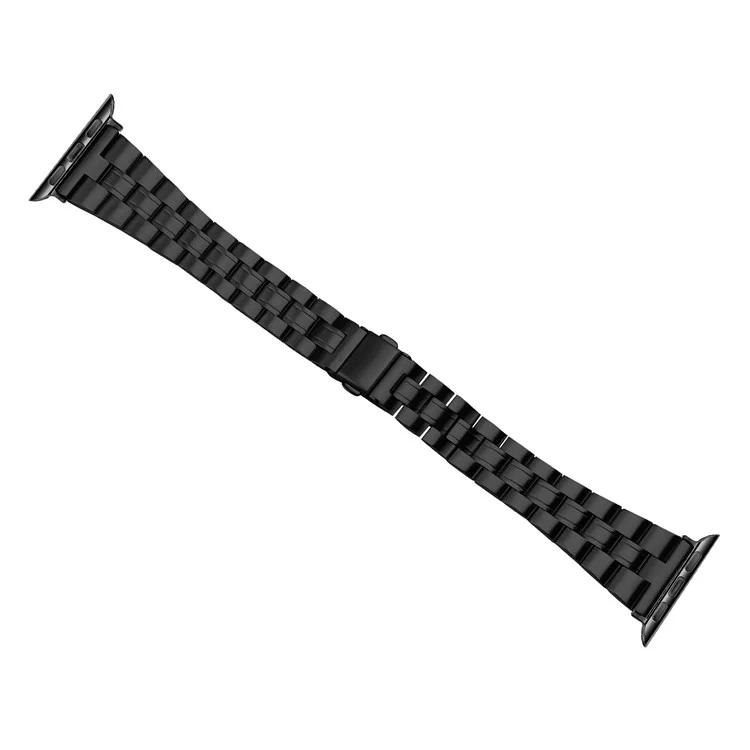 For Apple Watch 10 46mm / Ultra 2 / Ultra 49mm / 9 8 7 45mm / SE (2023) SE (2022) SE 6 5 4 44mm / 3 2 1 42mm Watch Strap Stainless Steel - Black