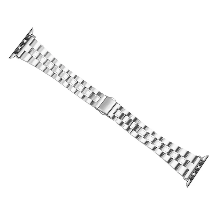 For Apple Watch 10 46mm / Ultra 2 / Ultra 49mm / 9 8 7 45mm / SE (2023) SE (2022) SE 6 5 4 44mm / 3 2 1 42mm Stainless Steel Band - Silver