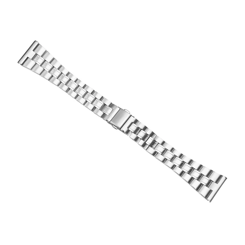 For Fitbit Versa Lite / Versa 2 / Versa Watch Band Stainless Steel Strap Three-Beads - Silver