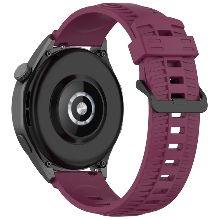 Per Huawei Watch GT 3 42mm / GT 3 Pro 43mm Cinturino in silicone per orologio Trama pneumatico Cinturino per polso - Vino rosso