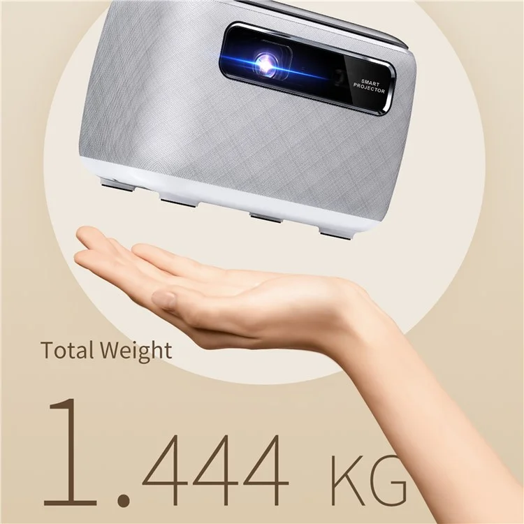 V8 Pro DLP 3D Projector WiFi Mini Portable 1080P Home Theater Video Projector, 2G+32G (CE Certified) - UK Plug