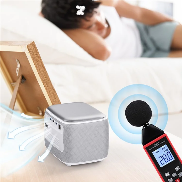 V8 Pro DLP 3D Projector WiFi Mini Portable 1080P Home Theater Video Projector, 2G+32G (CE Certified) - UK Plug