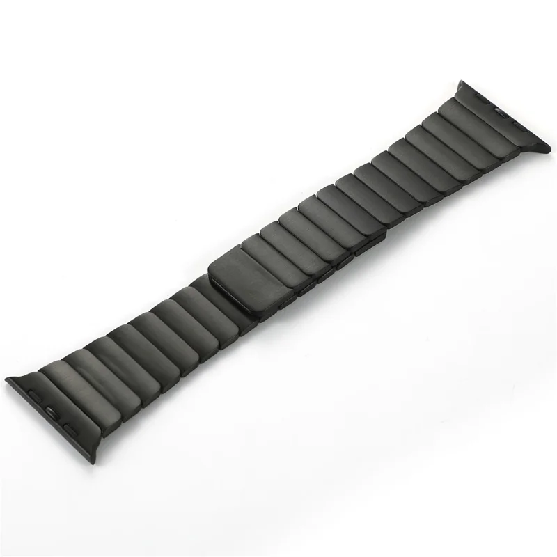 For Apple Watch Ultra 3 2 1 49mm / Series 11 10 46mm / 9 8 7 45mm / SE3 SE2 SE 6 5 4 44mm / 3 2 1 42mm Magnetic Metal Watch Strap - Black