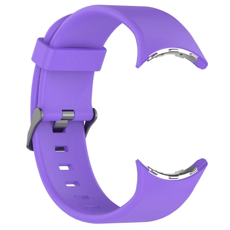 Per Google Pixel Watch 3 45mm Cinturino in Silicone Sostituibile Cinturino con Connettore in Metallo - Viola