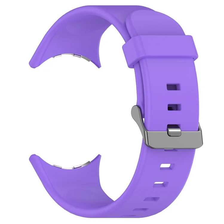 Per Google Pixel Watch 3 45mm Cinturino in Silicone Sostituibile Cinturino con Connettore in Metallo - Viola