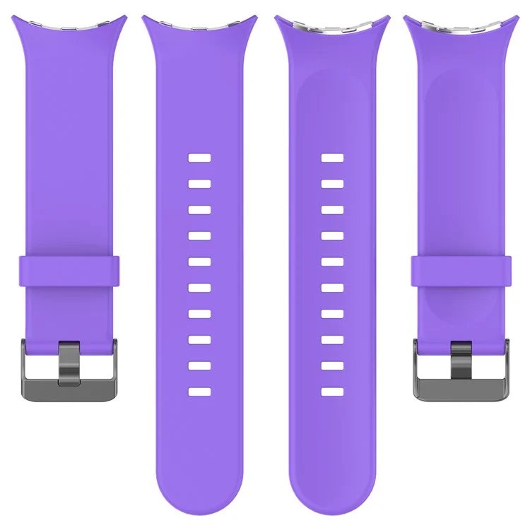 For Google Pixel Watch 3 45mm Silicone Watch Band Replacement Strap with Metal Connector - White