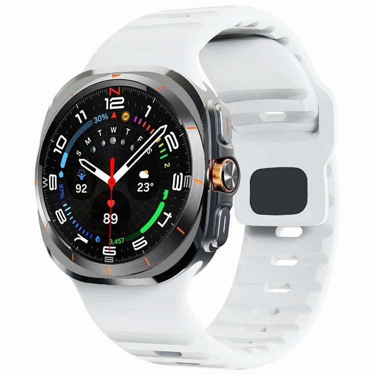 Pour Samsung Galaxy Watch Ultra 47 mm Watch Band Breathable Sport Watch Strap Watch - Blanc