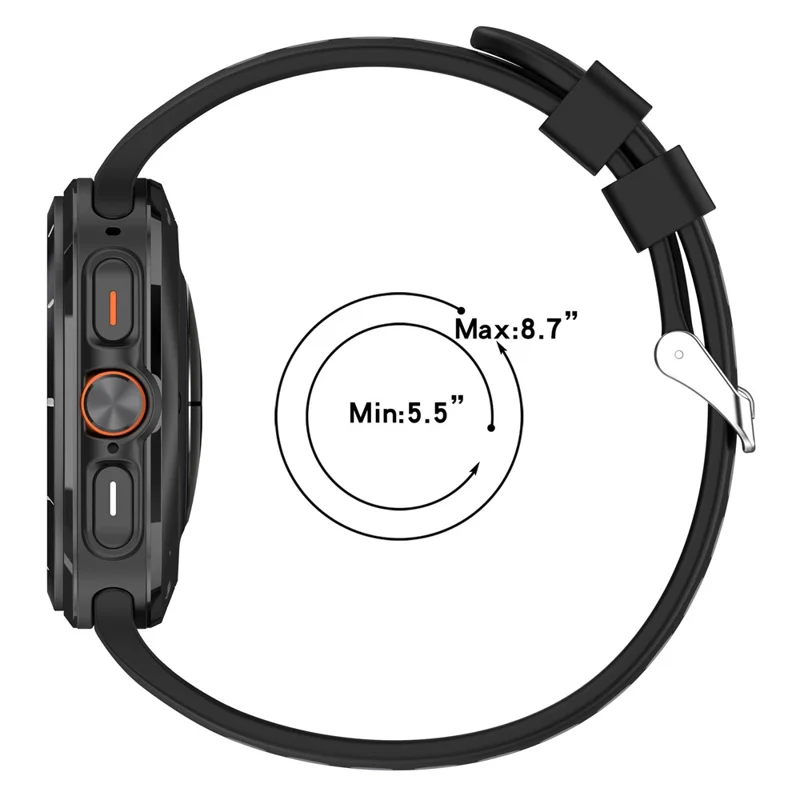 For Samsung Galaxy Watch Ultra 47mm Silicone Sport Strap Breathable Dual Color Watch Strap - Black  /  Blue