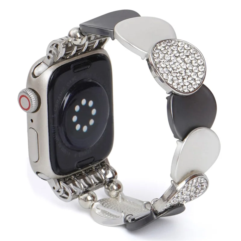Per Apple Watch 10 46 mm / Ultra 2 / Ultra 49 mm / 9 8 7 45 mm / SE (2023) SE (2022) SE 6 5 4 44 mm / 3 2 1 42 mm Round Pieces Zinc Alloy Strap