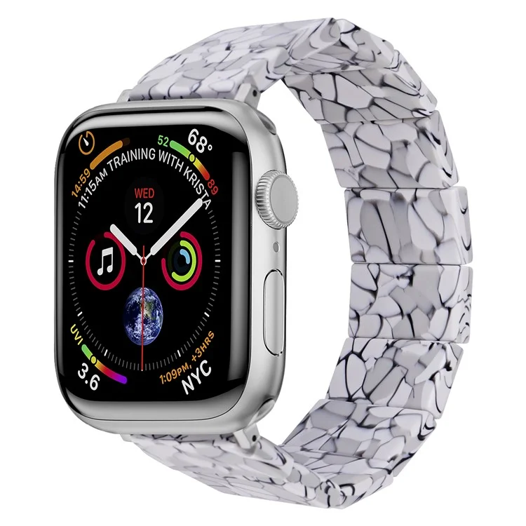 Para Apple Watch Series 10 42mm / 9 8 7 41mm / SE (2023) SE (2022) SE 6 5 4 40mm / 3 2 1 38mm Resin Blocks Strap - Crack