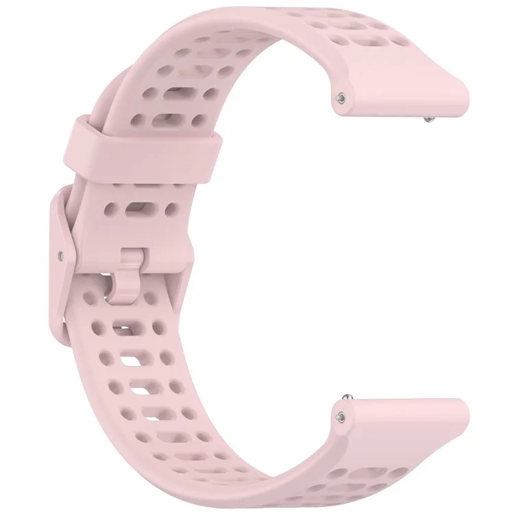 Para Coros Pace 3 Banda de reloj de silicona líquida ajustable - Rosa