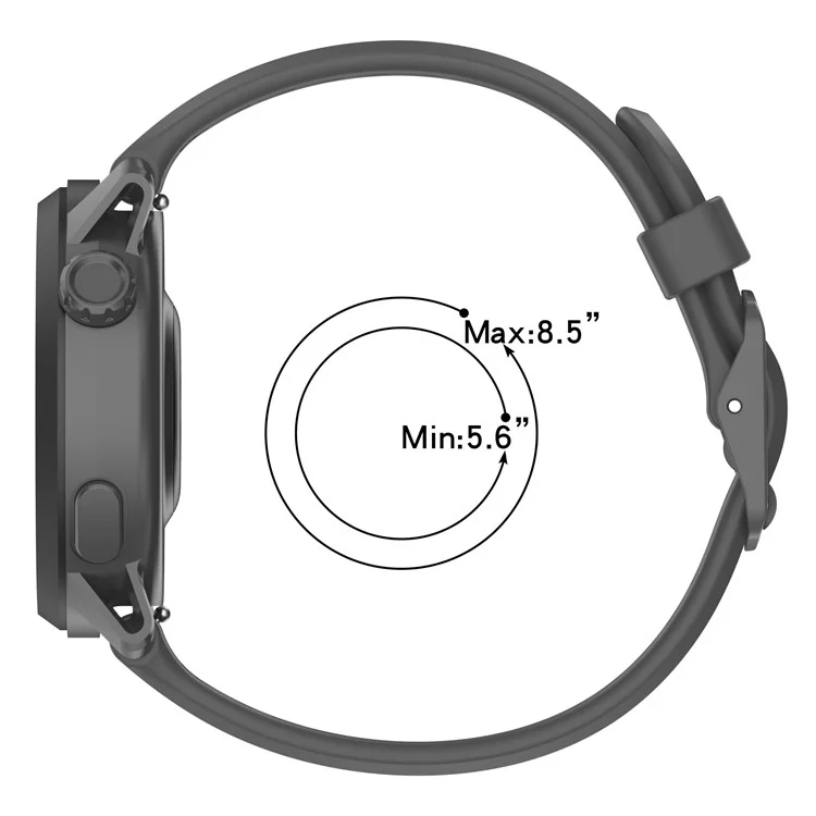 Para Coros Pace 3 Banda de reloj de silicona líquida ajustable - Rosa