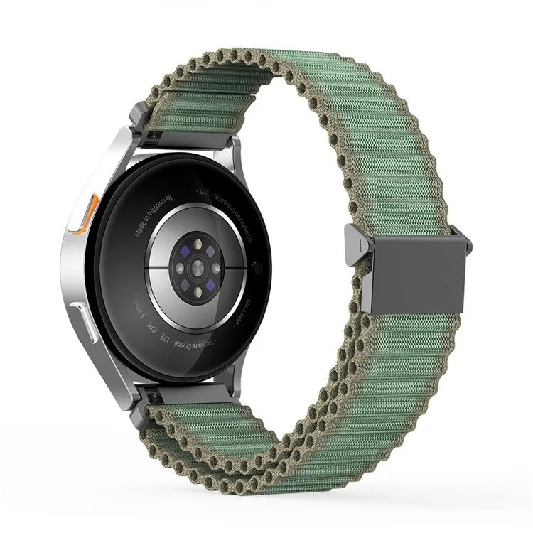 DUX DUCIS YC Series For Samsung Galaxy Watch3 45mm / Xiaomi Watch S4 Sport Nylon Watch Band 22mm Hook Buckle Strap - Green