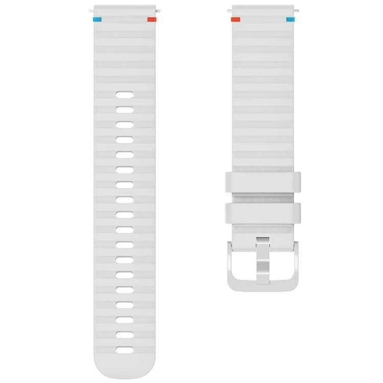 For Huawei Watch GT 4 41mm / Garmin Venu 3S / Garmin Forerunner 265S Universal 18mm Silicone Watch Strap - White