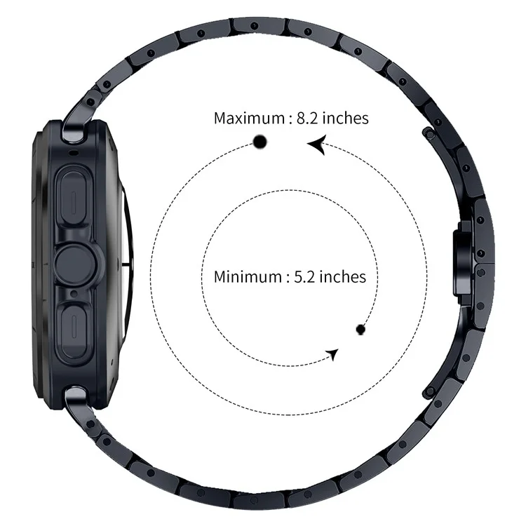 For Samsung Galaxy Watch Ultra 47mm Replacement Strap Stainless Steel Smart Watch Band, Grey
