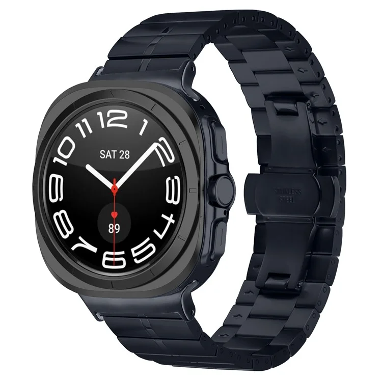 Для часов Samsung Galaxy Watch Ultra 47 мм Ремешок из нержавеющей стали с бабочкой