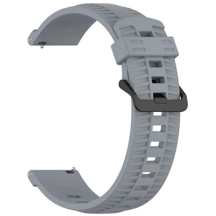 KALEBOL 20mm Watch Strap for Huawei Watch GT 3 42mm / GT 3 Pro 43mm Tire Texture Silicone Wrist Band - Grey