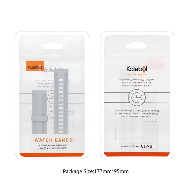 KALEBOL 20mm Watch Strap for Huawei Watch GT 3 42mm / GT 3 Pro 43mm Tire Texture Silicone Wrist Band - Grey