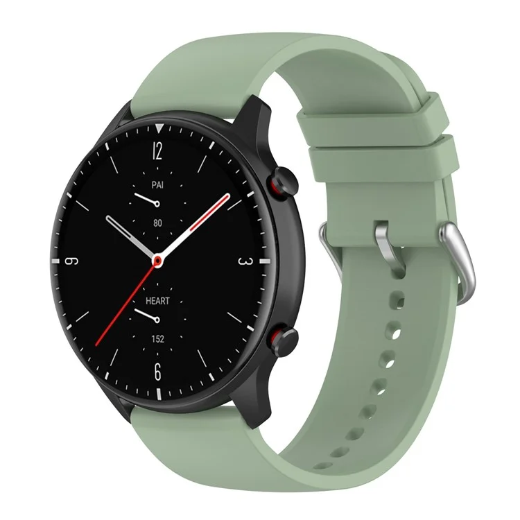KALEBOL 22mm Bracelet en Silicone pour Huawei Watch 4 / 4 Pro / GT 4 46mm Montre Ronde - Vert Lac Givré