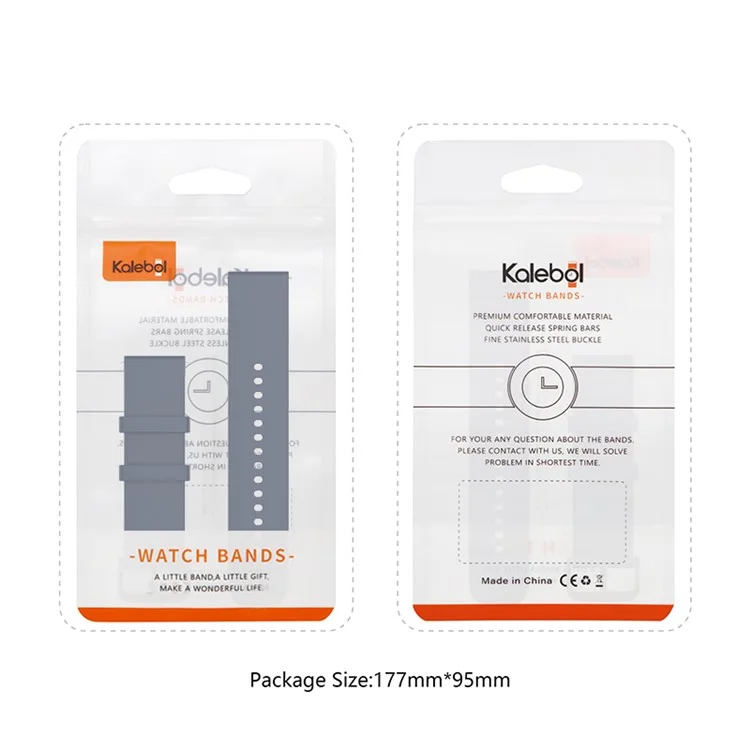 KALEBOL 20mm Sangle en silicone pour Huawei Watch GT 3 42mm / GT 3 Pro 43mm Bracelet de montre à extrémité ronde - Icy Lake Green