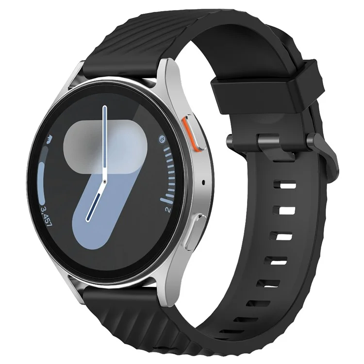 KALEBOL 22mm Silicone Band for Huawei Watch 4  /  4 Pro  /  GT 4 46mm Tire Pattern Watch Strap  - Black