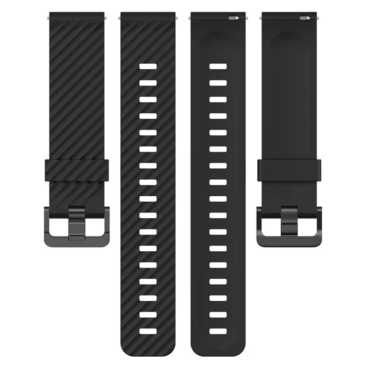 KALEBOL 22mm Silicone Band for Huawei Watch 4  /  4 Pro  /  GT 4 46mm Tire Pattern Watch Strap  - Black