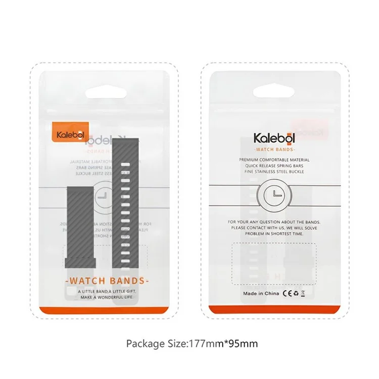 KALEBOL 22mm Silicone Band for Huawei Watch 4  /  4 Pro  /  GT 4 46mm Tire Pattern Watch Strap  - Black